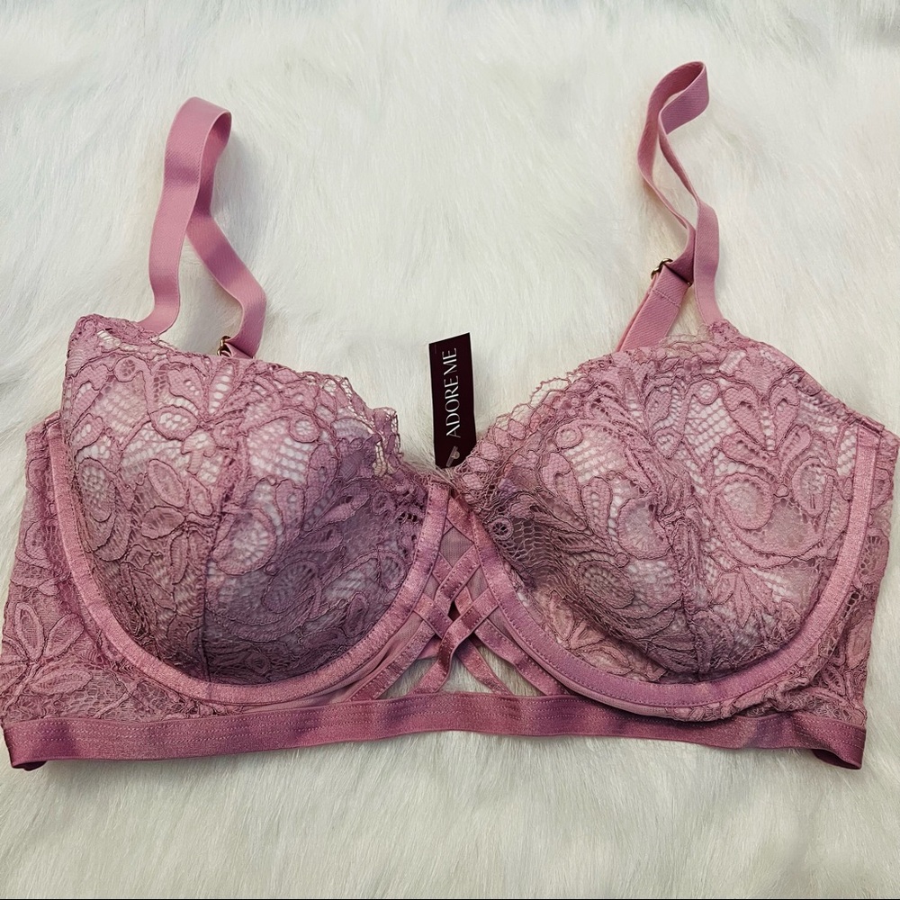 💕BRAND NEW! adore me mauve pink purple bra 38DD💕
